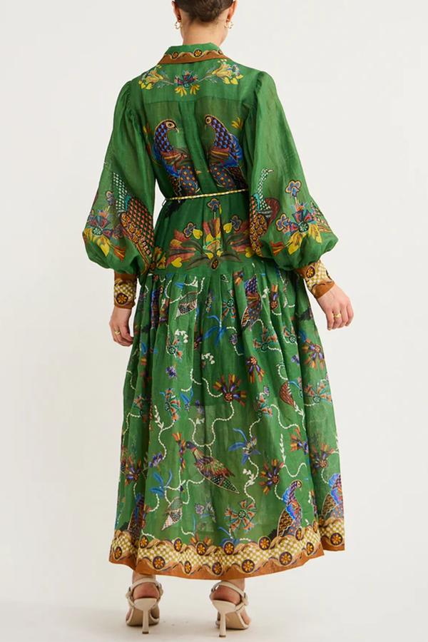 LB | Sukienka midi Majestic Garden
