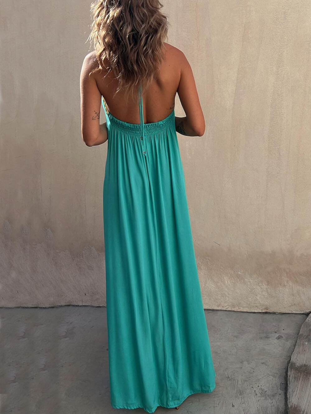 LB | Neckholder Casual Resort Maxi Dress