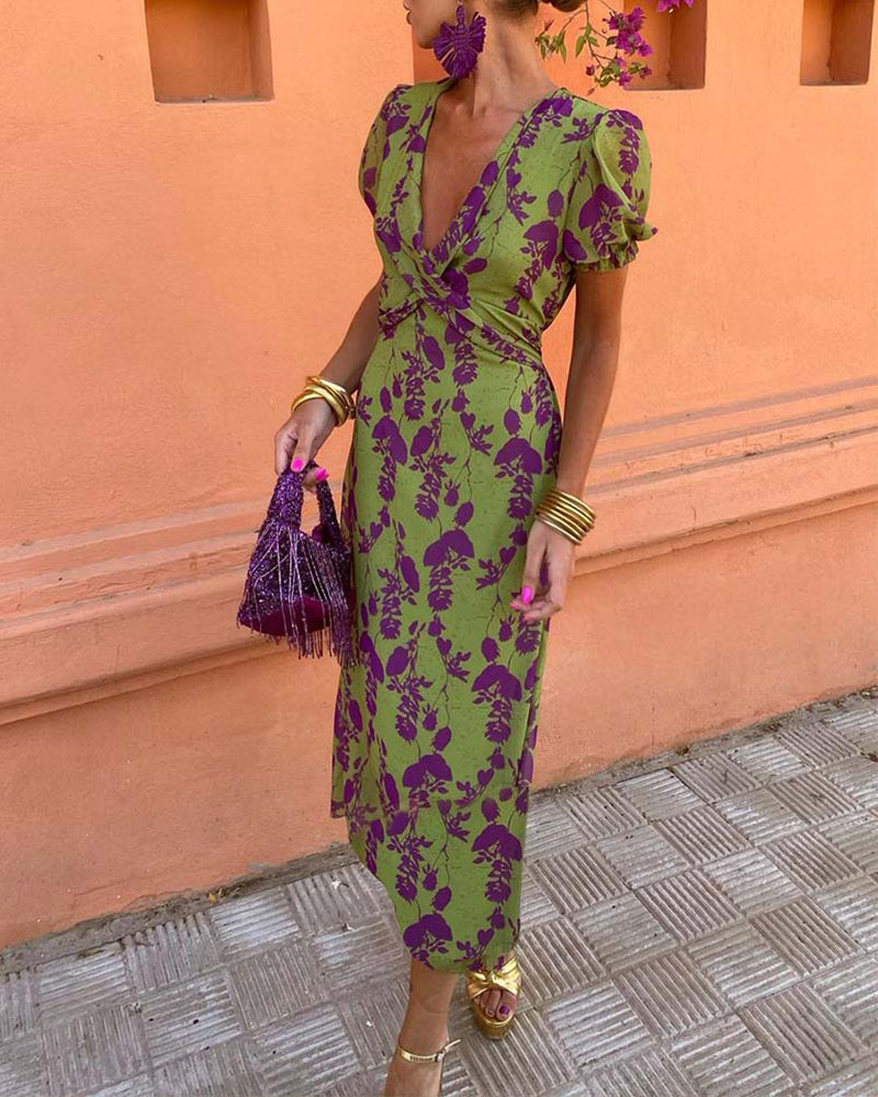 LB | Botanical Grace Midi Dress