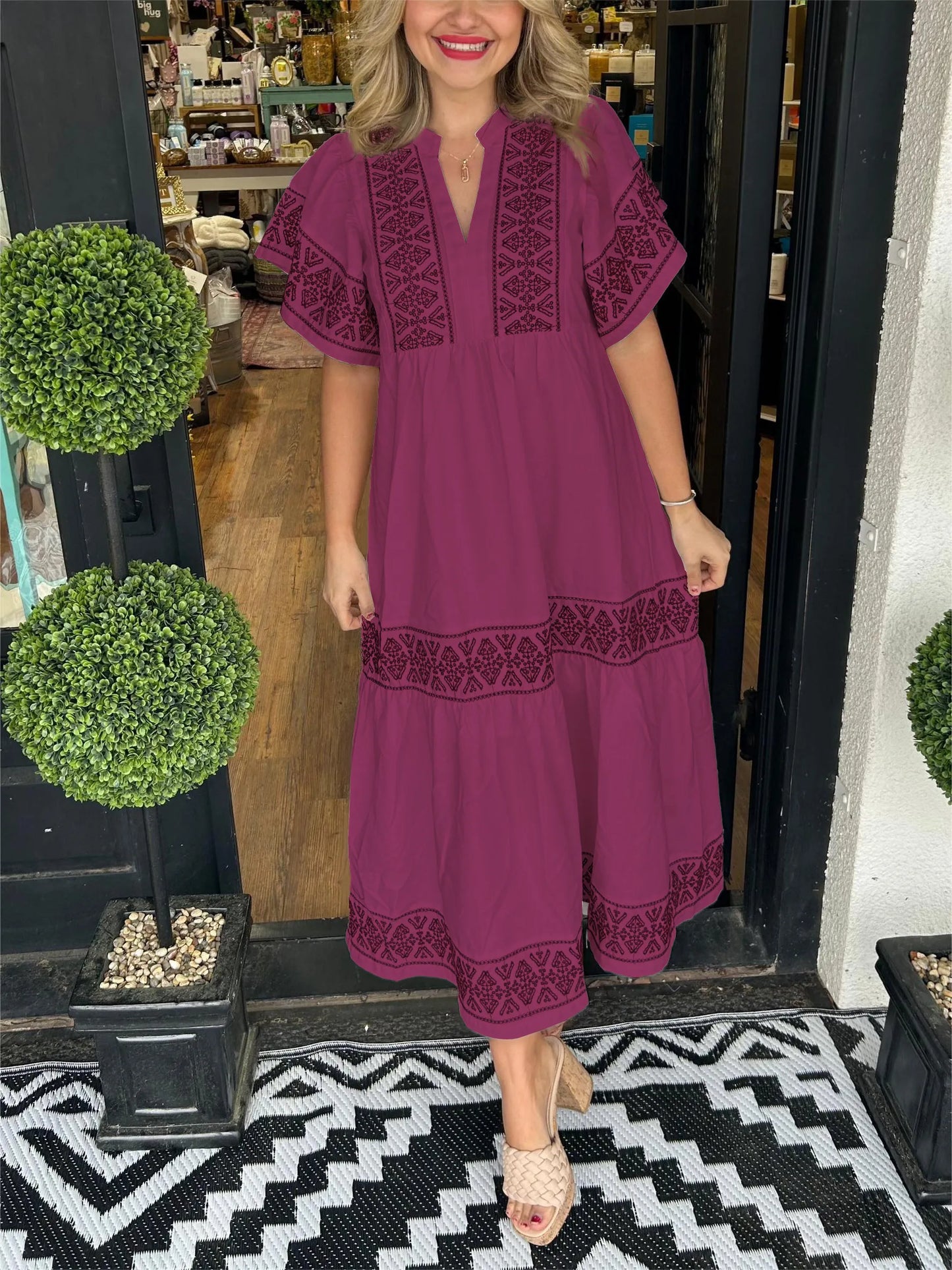 LB | Sukienka maxi boho