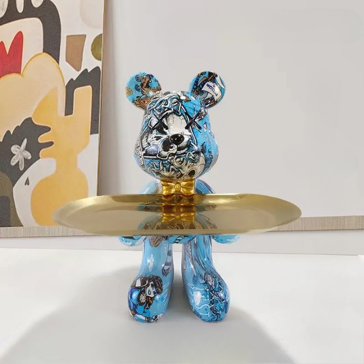 CraftBear - statuetka niedźwiedzia z tacą