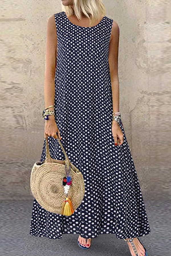 LB | Polka Dot Tank Maxi Dress