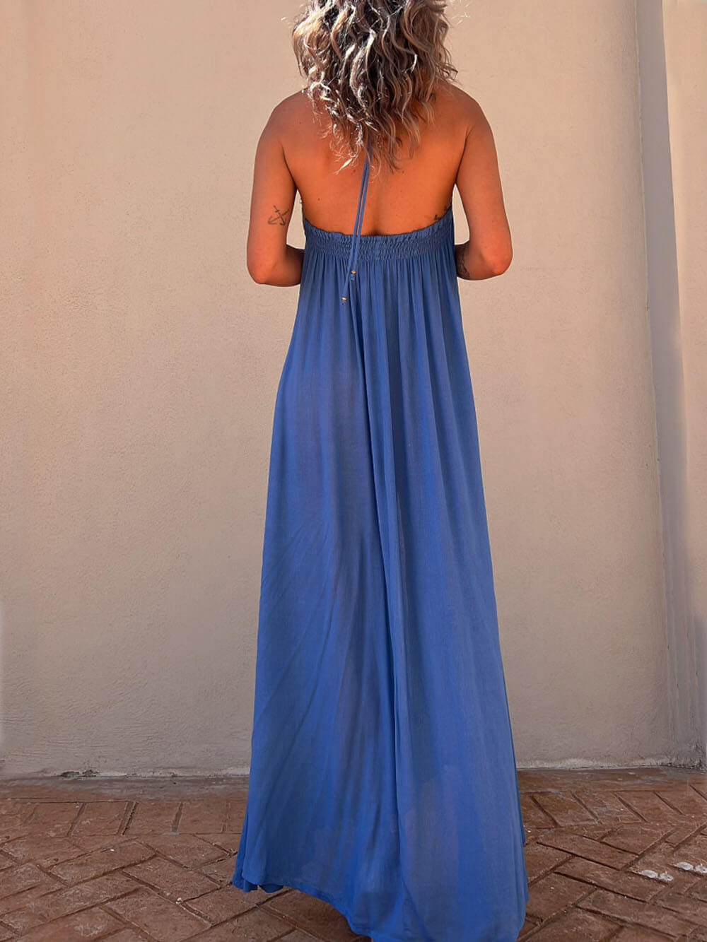 LB | Neckholder Casual Resort Maxi Dress