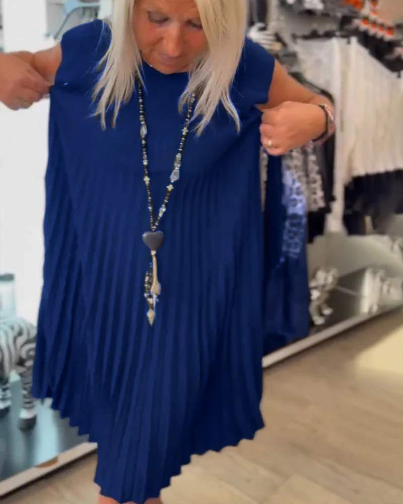 LB | Plisowana sukienka midi