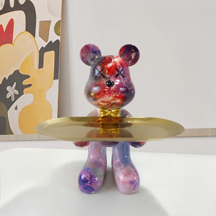 CraftBear - statuetka niedźwiedzia z tacą