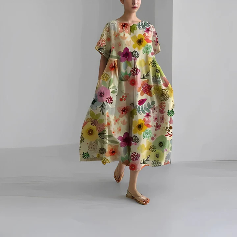 LB | Boho sukienka midi dla kobiet | Midi
