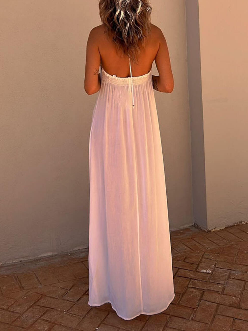 LB | Neckholder Casual Resort Maxi Dress