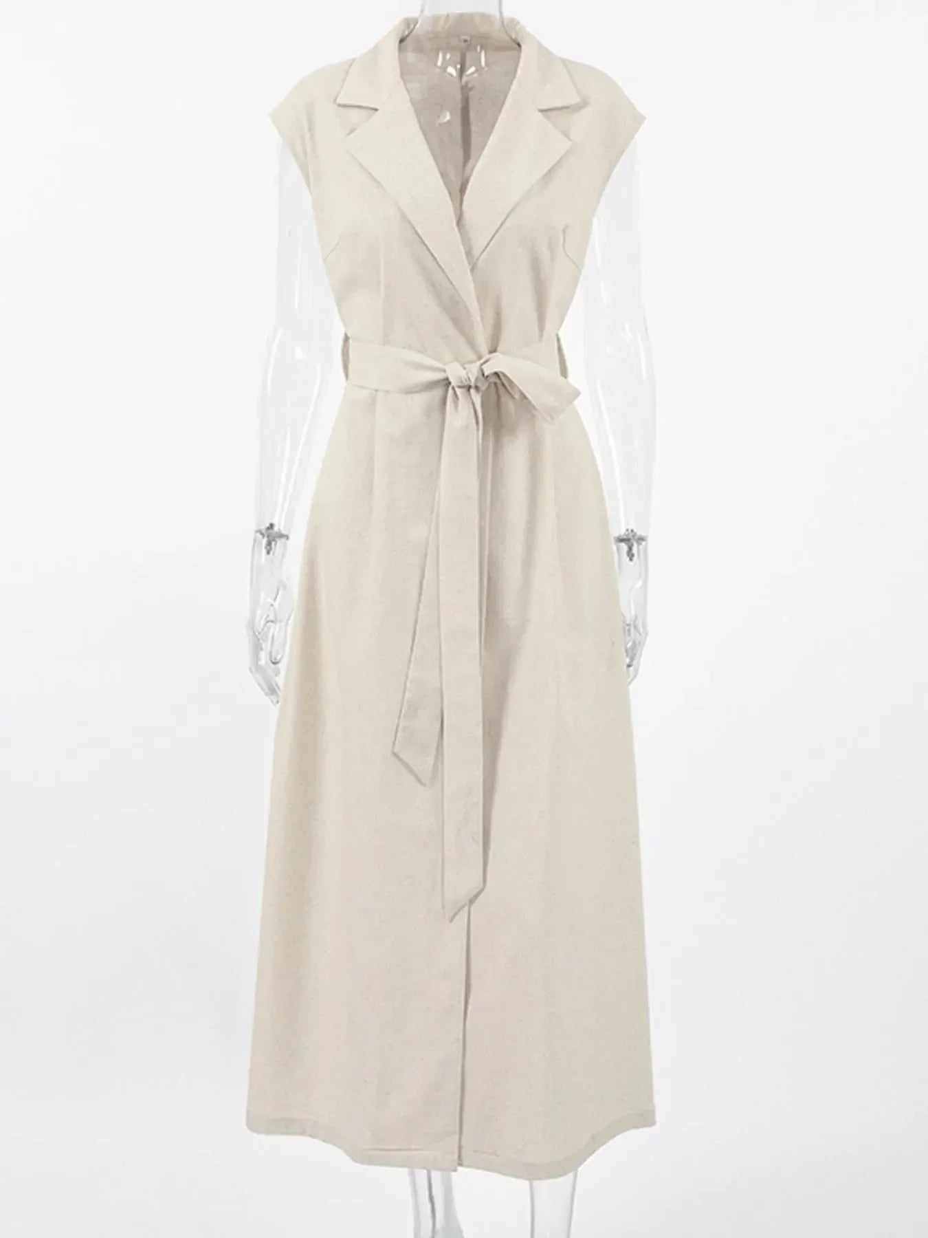 LB | Tie Waist Cap Sleeve Maxi Dress