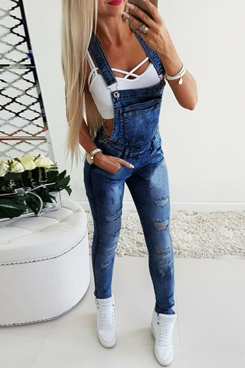 LB | Casualowe jednolite patchworkowe kombinezony skinny (3 kolory)