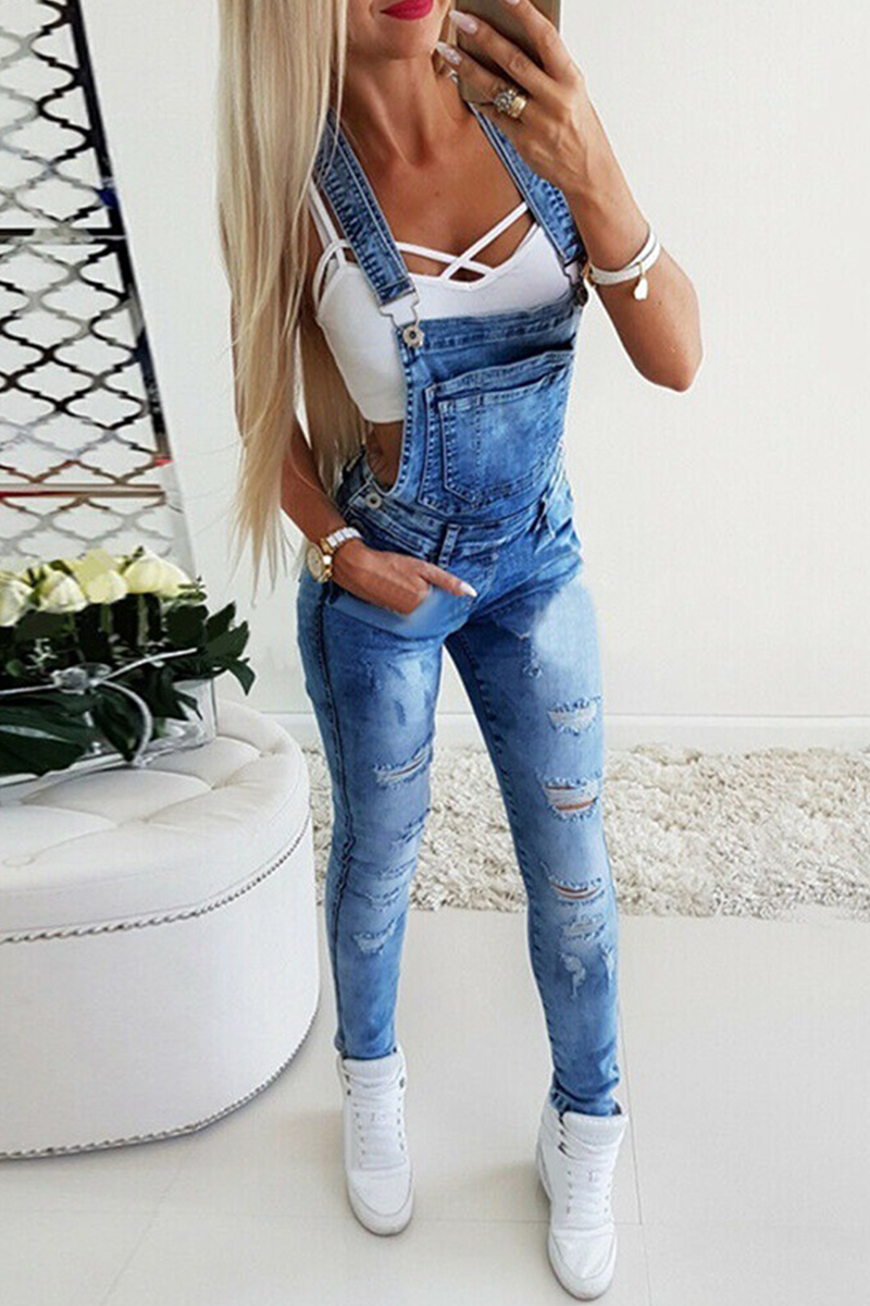 LB | Casualowe jednolite patchworkowe kombinezony skinny (3 kolory)
