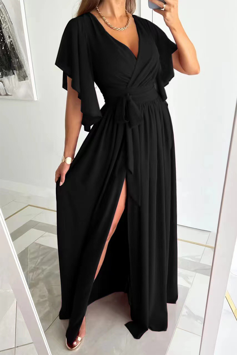 LB | You're Enough Ruffle Sleeve Maxi Dress