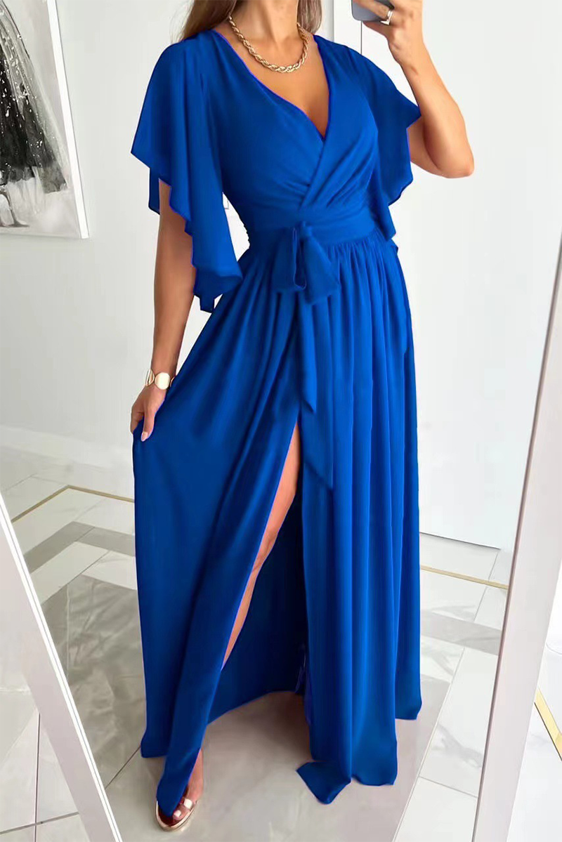 LB | You're Enough Ruffle Sleeve Maxi Dress