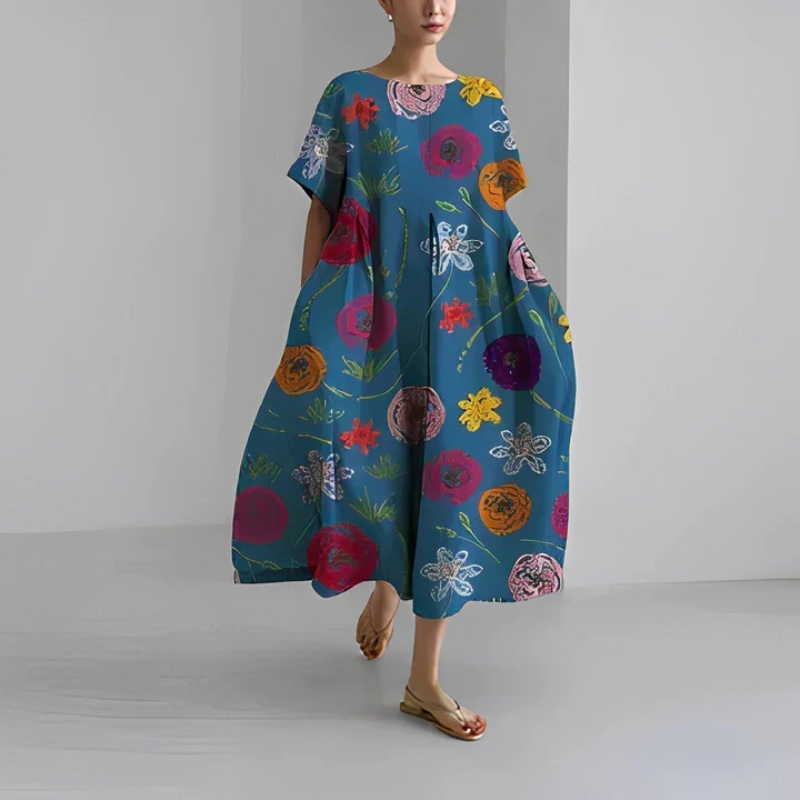 LB | Boho sukienka midi dla kobiet | Midi