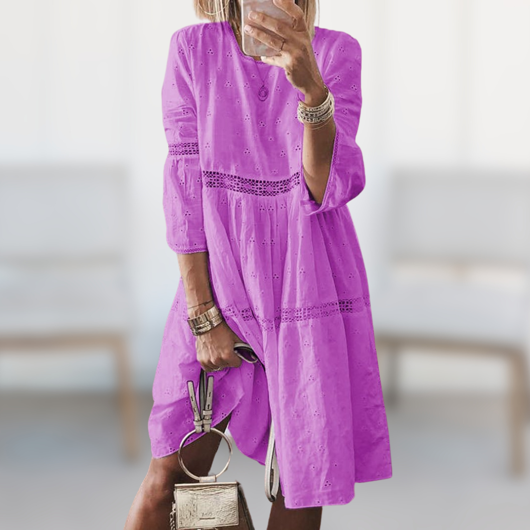 LB | Haftowana sukienka midi Breeze