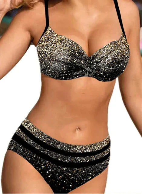 LB | Dwuczęściowe bikini z nadrukiem