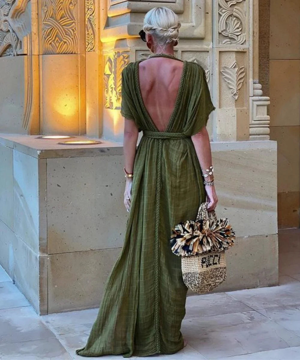 LB | Chill Seaside tkana sukienka maxi