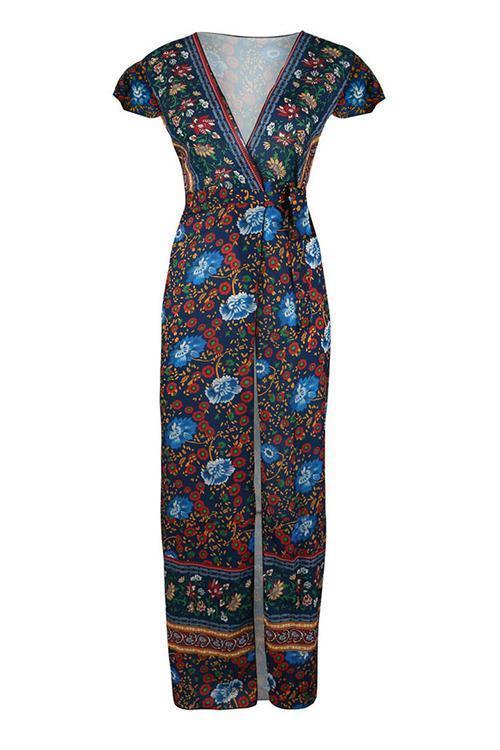 LB | Bohemian Floral Maxi Dress