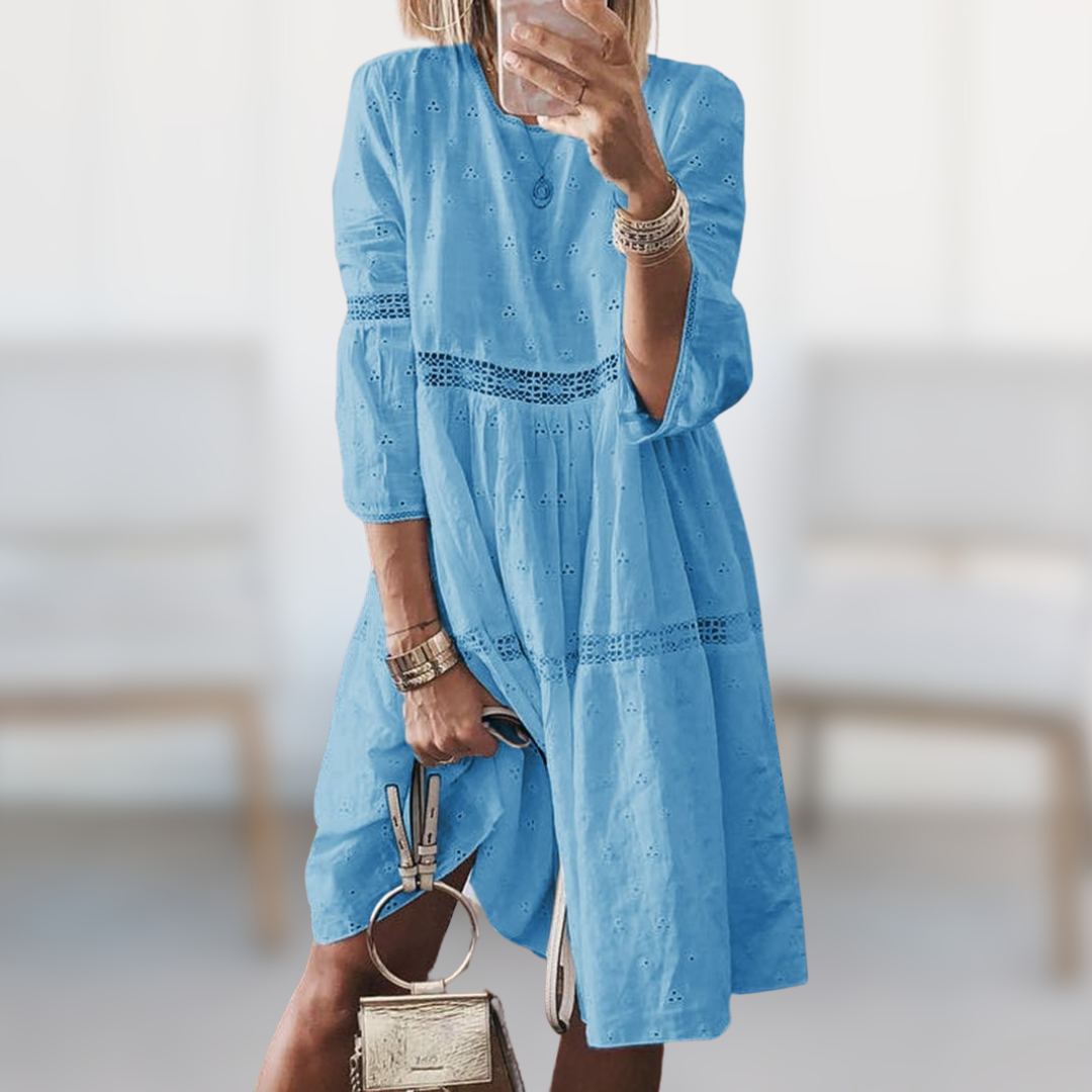 LB | Haftowana sukienka midi Breeze
