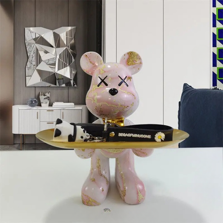 CraftBear - statuetka niedźwiedzia z tacą