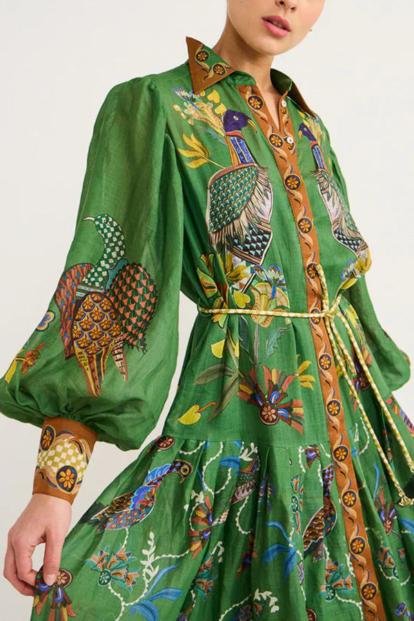 LB | Sukienka midi Majestic Garden