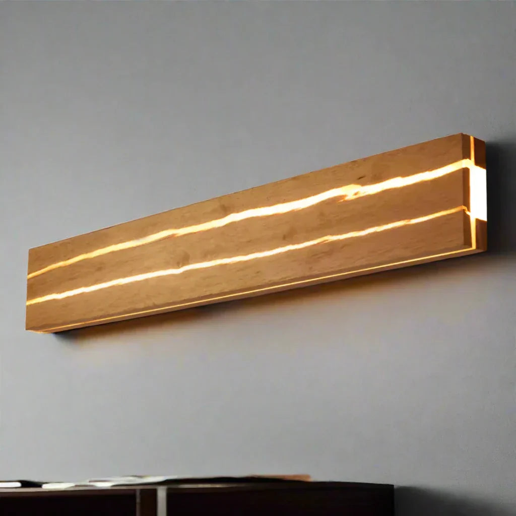 WoodCrack | Lampa ścienna zapewniająca naturalną elegancję