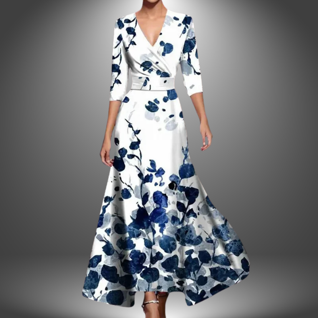 LB | Stylowa sukienka maxi w kwiaty