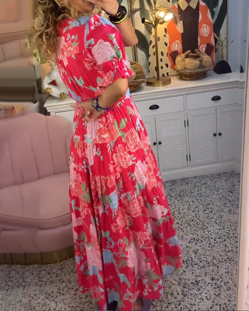 LB | Bloom Cascade sukienka maxi