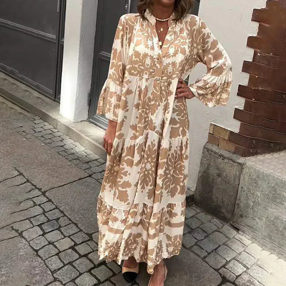 LB | Boho vintage sukienka maxi