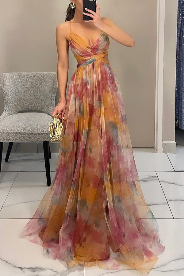 LB | Kwiatowa sukienka maxi dla niewymuszonej elegancji