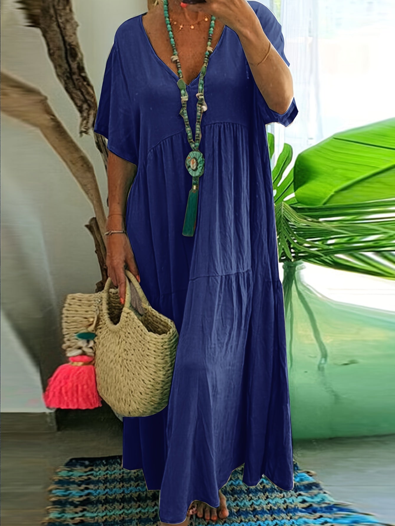 LB | Casualowa sukienka maxi plus size