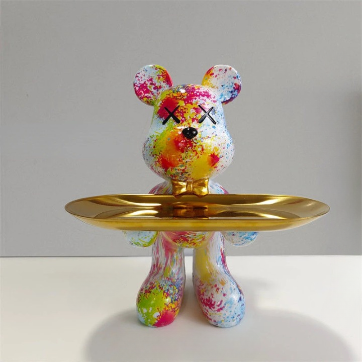 CraftBear - statuetka niedźwiedzia z tacą