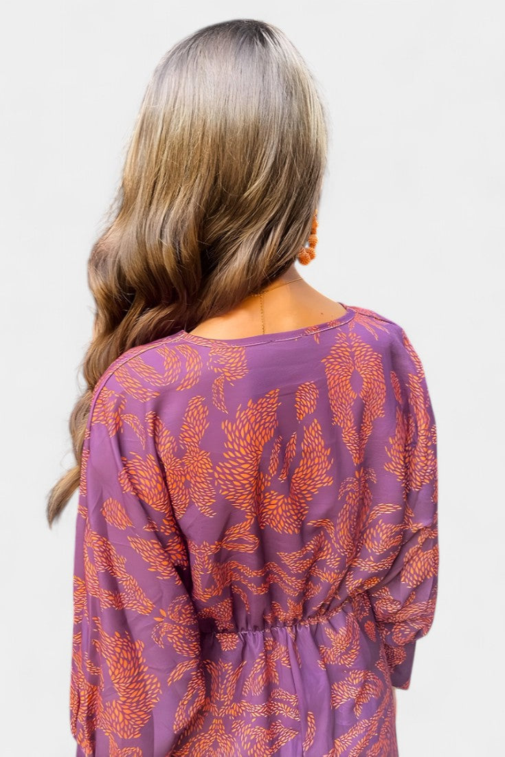 LB | Regal Twist Front Midi Dress