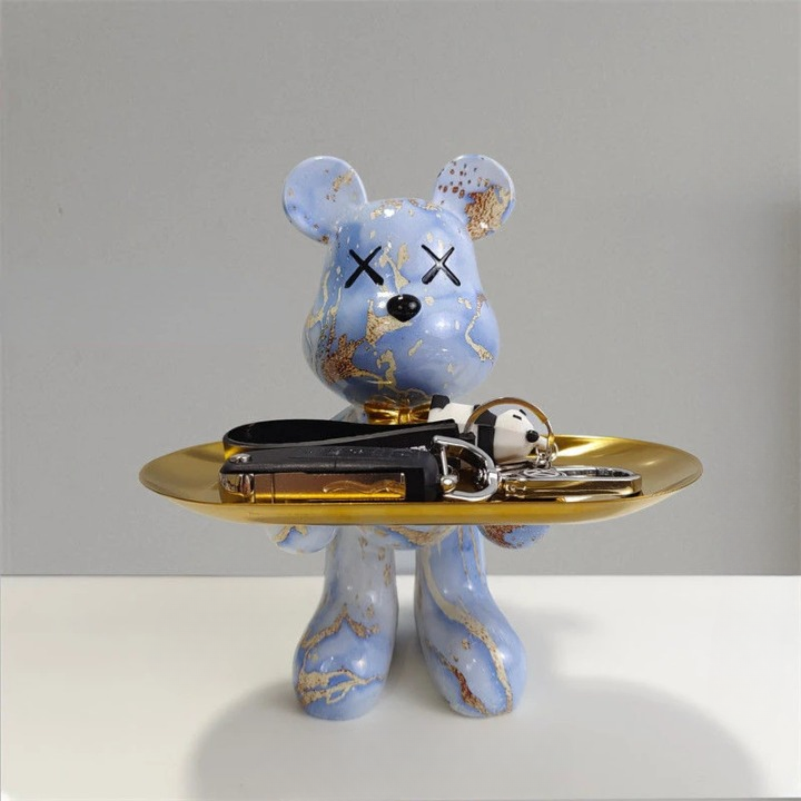 CraftBear - statuetka niedźwiedzia z tacą