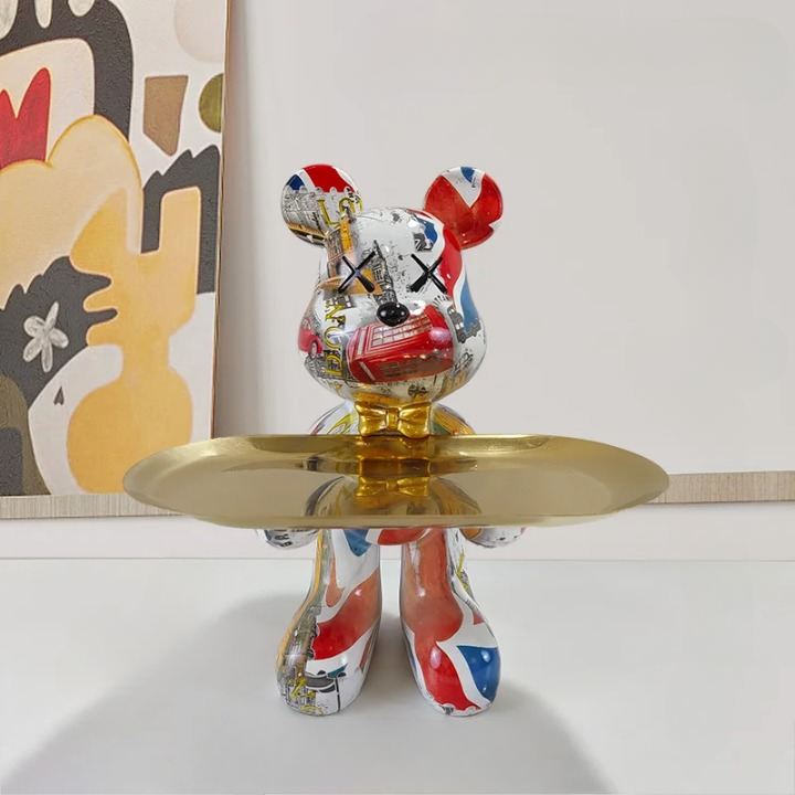 CraftBear - statuetka niedźwiedzia z tacą