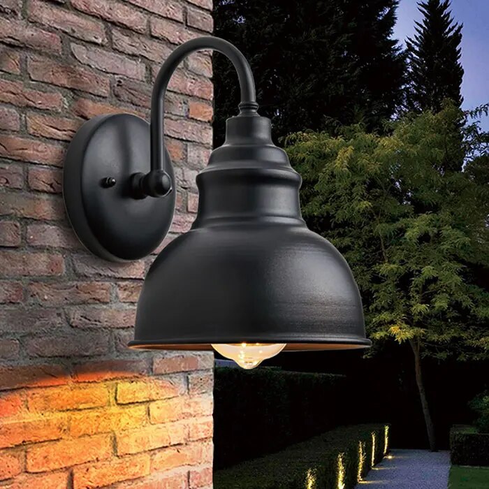 VintageGlow - Retro lampa ścienna do zastosowań zewnętrznych