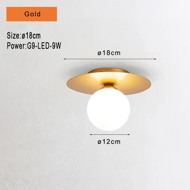 LuminousGlobe - Szklana lampa w kształcie kuli