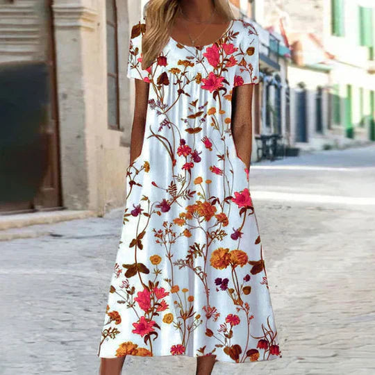 AS | Letnia sukienka z kwiatowym wzorem boho
