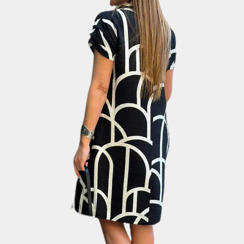 LB | Elegancka letnia sukienka midi dla kobiet