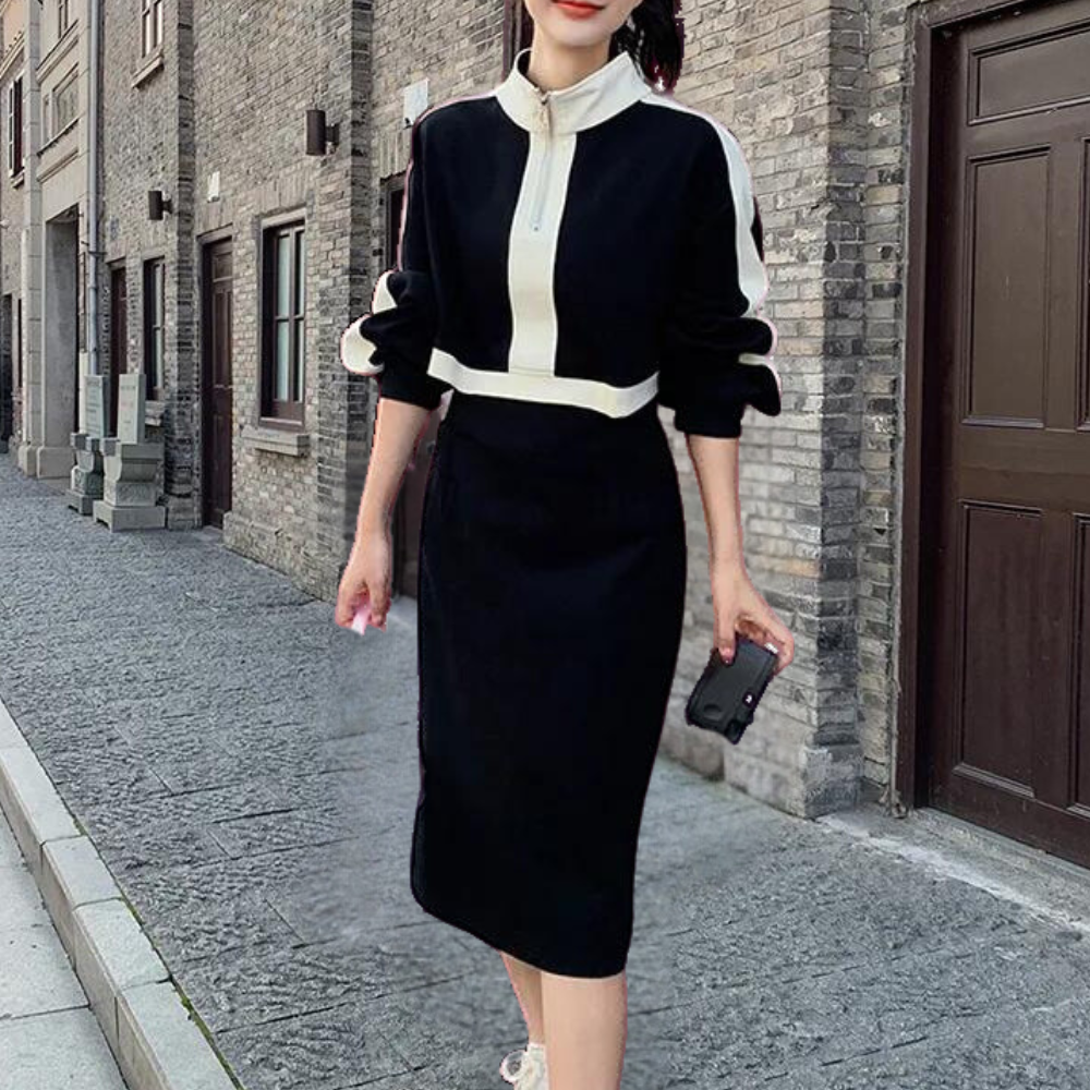 LB | Modna wąska sukienka midi dla kobiet - letni styl