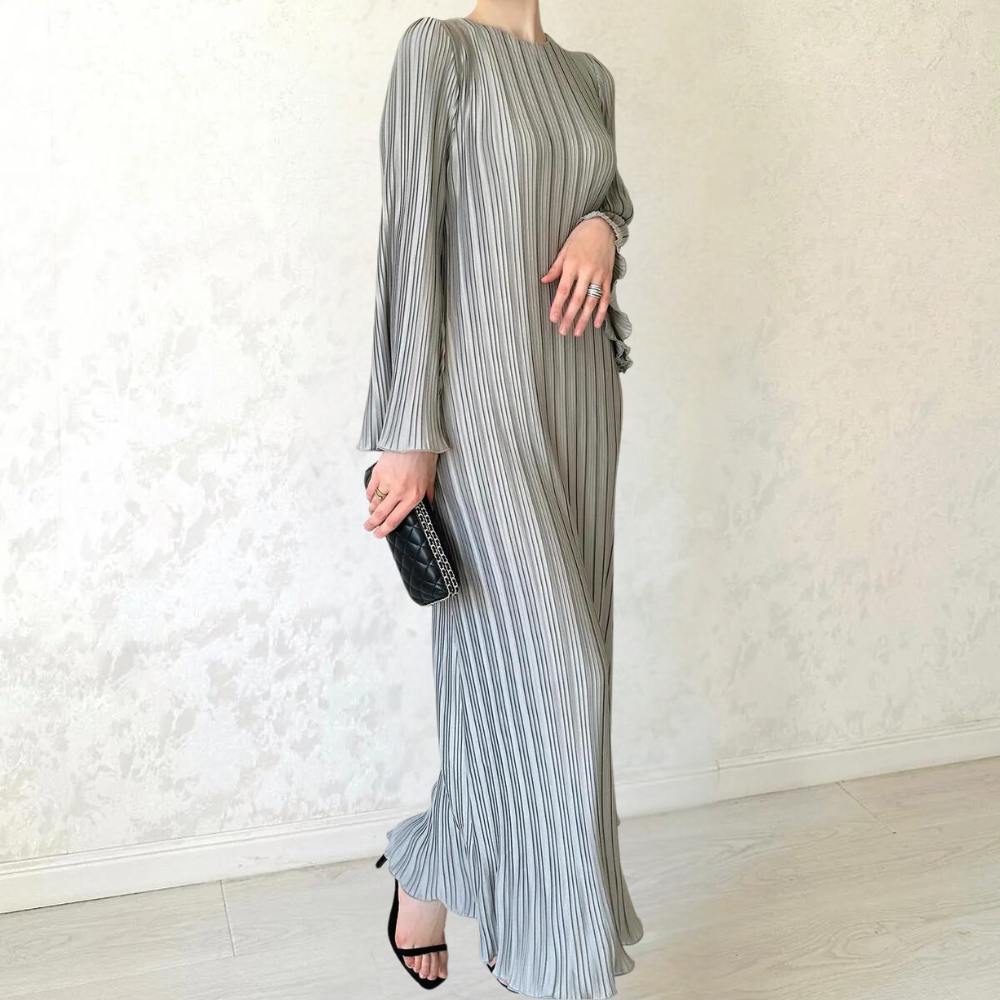 LB | Elegancka plisowana sukienka maxi dla kobiet
