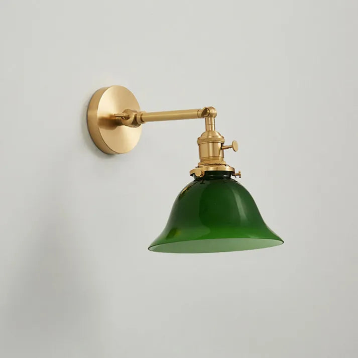 VintageGreen | Regulowana klasyczna lampa ścienna