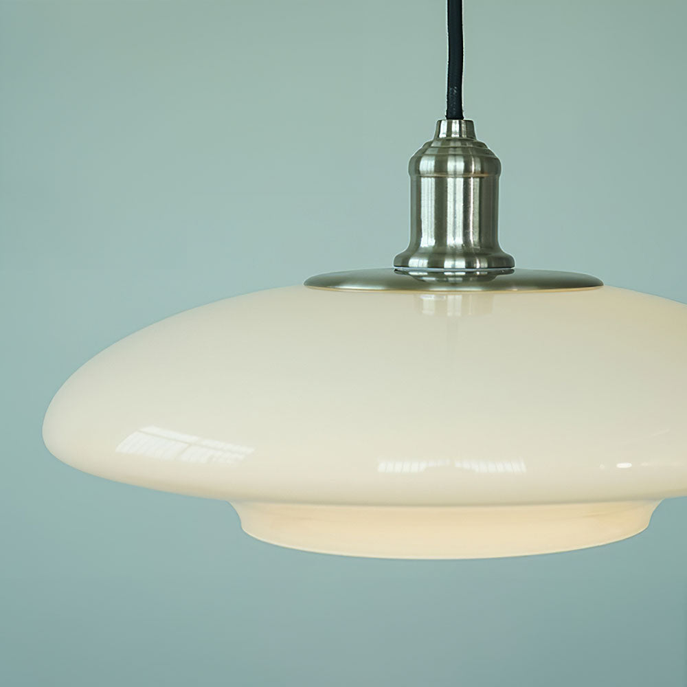 WhiteGloss | Nowoczesna szklana lampa wisząca