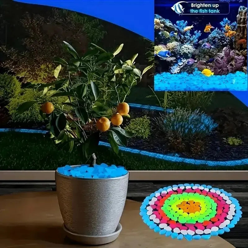 MoonlitMoss - wielokolorowe świecące kamienie