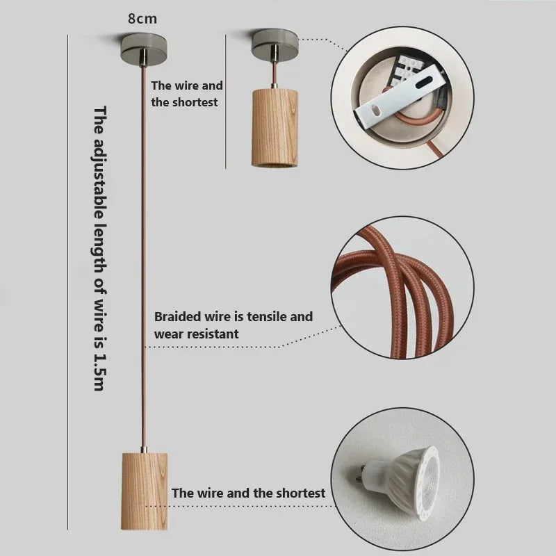 TimberEssence - lampa wisząca z drewna nordyckiego