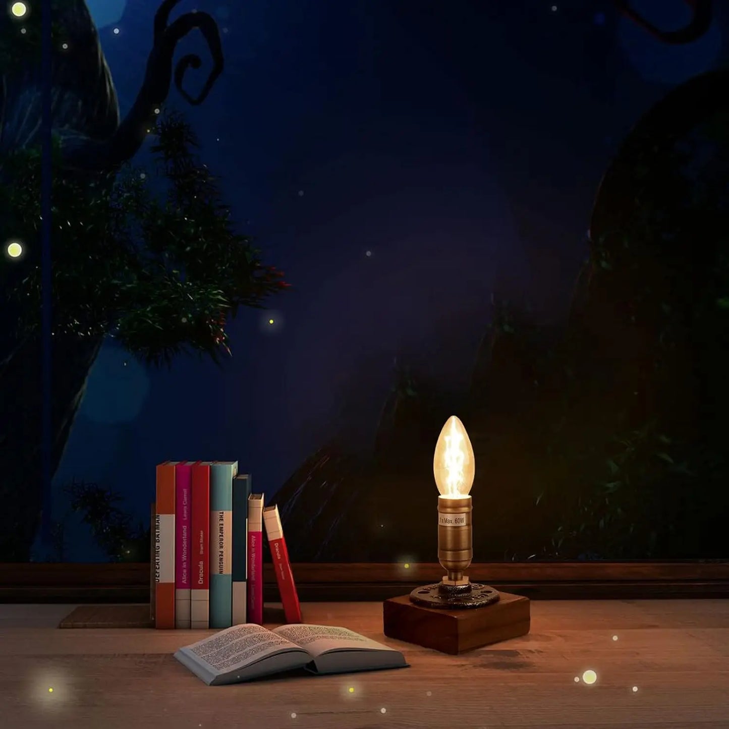 Woodlight - drewniana lampa stołowa