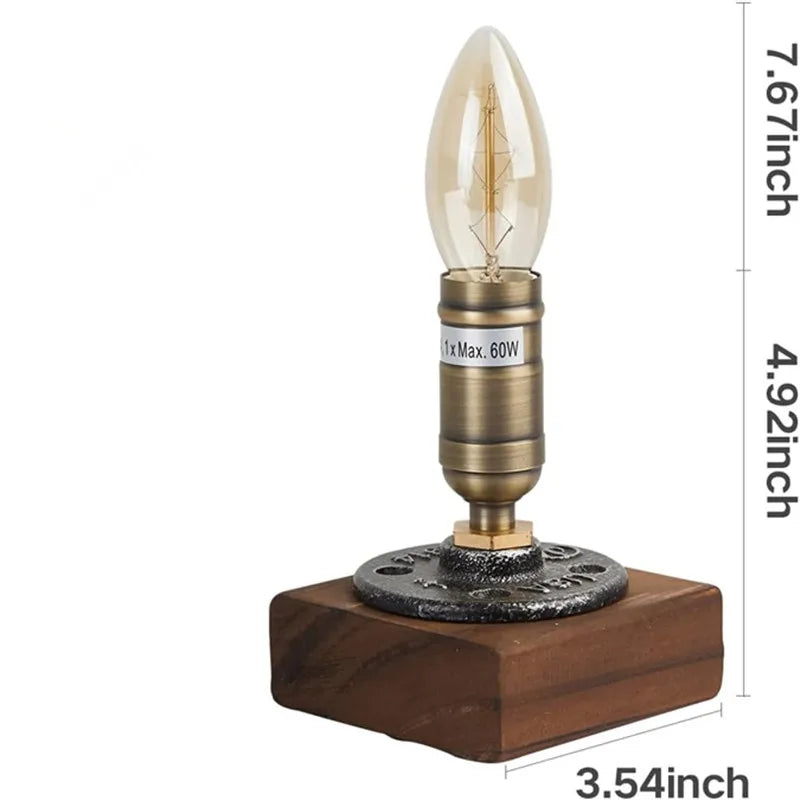 Woodlight - drewniana lampa stołowa