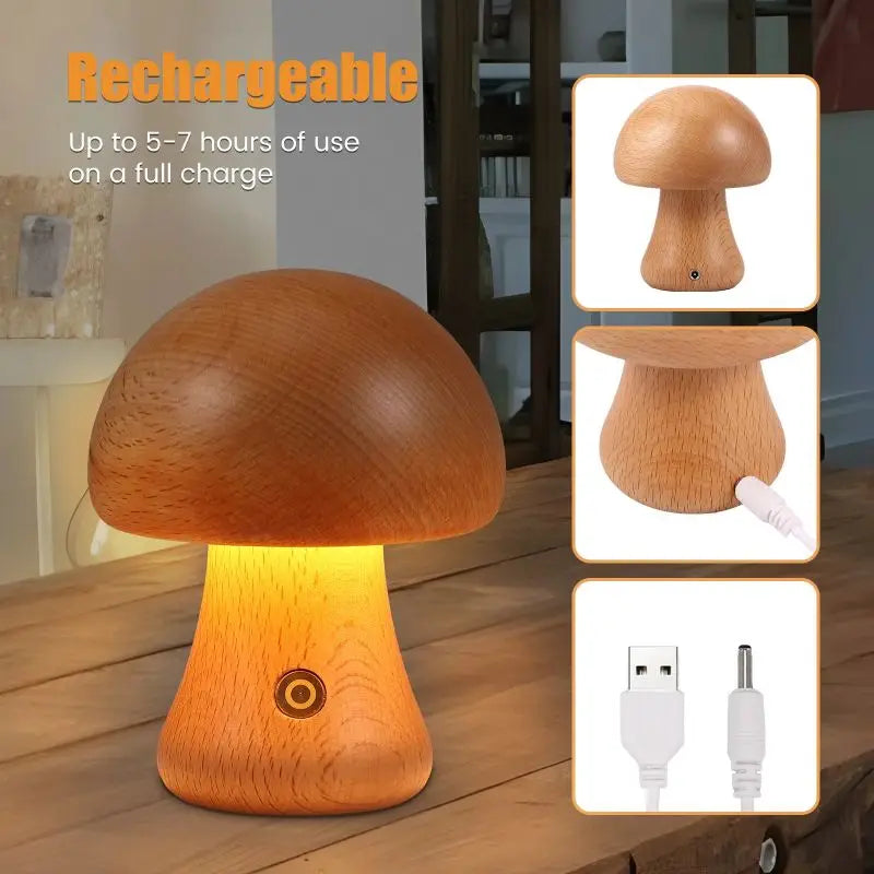 CharmShroom - Urocza lampka nocna z grzybkiem