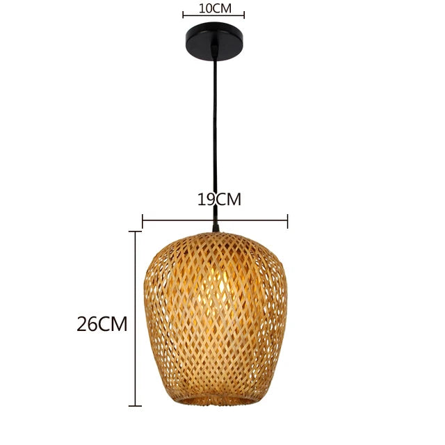 BambooCraft - Lampka z bambusowej wikliny