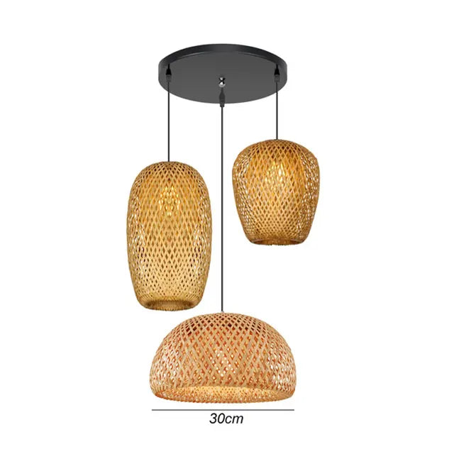 BambooCraft - Lampka z bambusowej wikliny