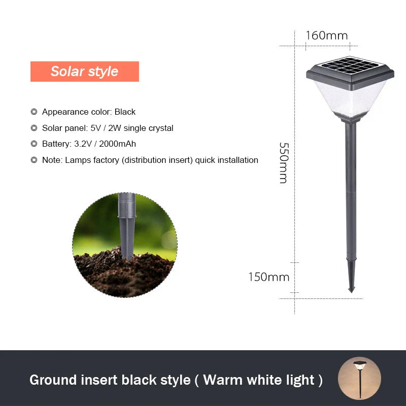 MoonlightMuse - Wodoodporna lampa solarna